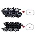 Intake Manifold Gaskets Lower & Upper Gasket Plenum Set Compatible with Dodge Chrysler Jeep Ram 3.6L 184562A 5184331AC #MS97204 MS97205 12pcs
