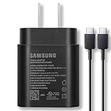 25W Fast Adaptive Samsung Charger for Galaxy S22 S23+ Ultra/S21/S21+/S21 Ultra/S20/S20+/S20 Ultra/Note 20/Note 20 Ultra/Note10/Note10+/Z Fold4/Z flip4 with 4FT (1.2M) Charging Cable - Black