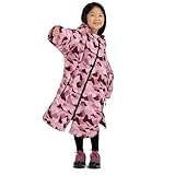 Trespass Kids Havelock Waterproof Changing Robe - Cherry Camo - 5-9Y - Image 2