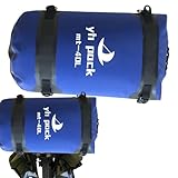 Wasserdichter Seesack, 40 l, Camping-Trockensack für Campingausrüstung, trockene Reisetaschen, große Kapazität, Duffle-Rucksack für Straße, Elektrofahrrad, 40, Blau, Beziehen Sie sich auf die