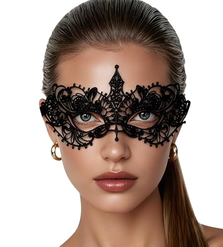 Mordarli Masquerade Mask for Women Venetian Lace Eye Masks For Party Halloween Costume Mardi Gras Party Supply Prom Ball Mask