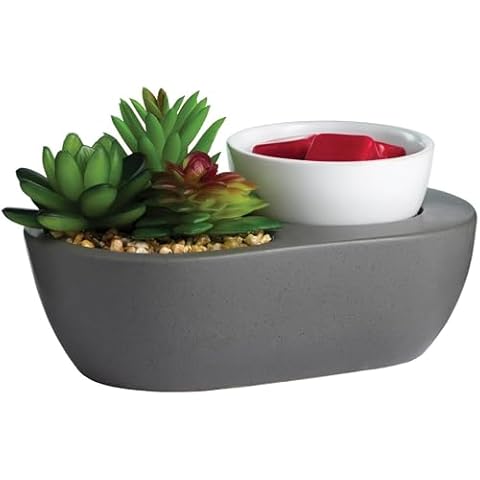 Candle Warmers Etc. ARTSCENTS Wax Melt Fragrance Warmer for Scented Wax Melts, Cubes, Tarts|Succulent Cover
