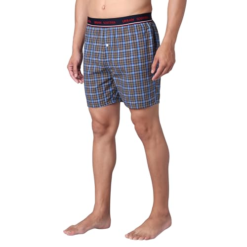 Image of Urban Scottish Men's Boxer | 100% Cotton | Regular Fit, Mid-Rise | Printed, Outer Elastic