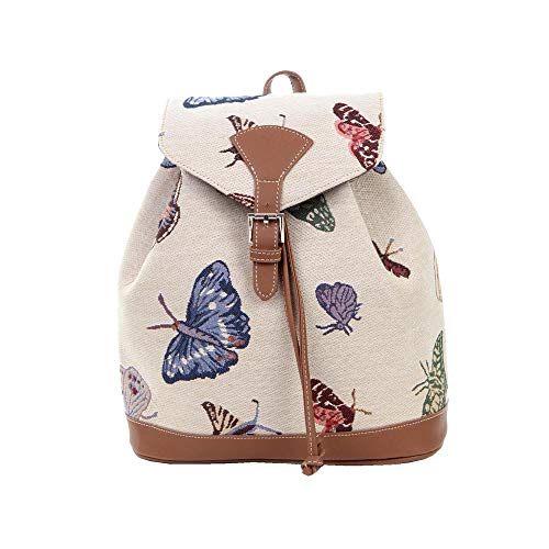 Preisvergleich Produktbild Signare Tapestry Fashion Rucksack für Frauen mit Blumen- und Garten-Design