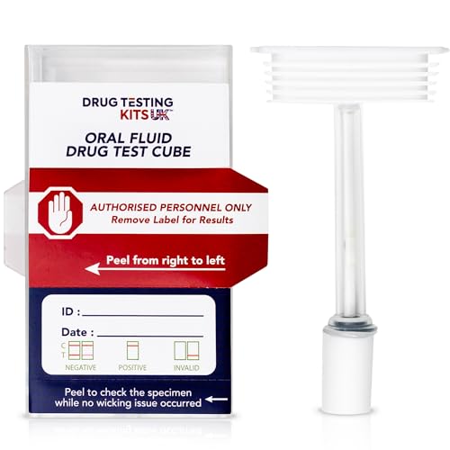 Saliva Multi Drug & Alcohol Test Kit – 10 test in 1, kit di test rapido per uso domestico – MHRA, CE registrato, test di rilevamento di sostanze ad alta sensibilità – Risultati in 10 minuti