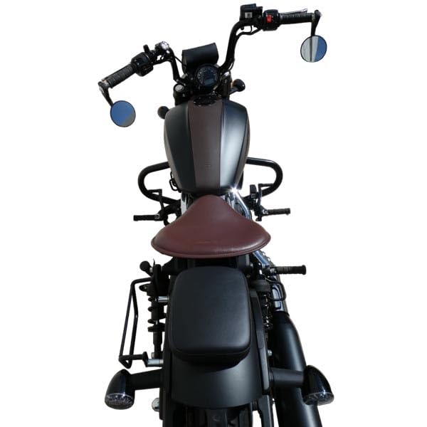 Couvre-réservoir noir compatible avec Indian Scout Bobber, Rogue