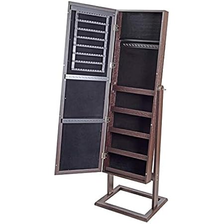 Amazon Co Jp Liebe リーベ アクセサリー収納付き スタンドミラー シュシュ ブラウン 高さ146cm ホーム キッチン