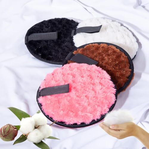 Esponjas De AlgodóN OrgáNico Desmaquillante, Paquete De 5 algodones desmaquillantes Lavables, algodón desmaquillante, Reutilizable, Para Desmaquillador De Limpieza Facial - imagen 6