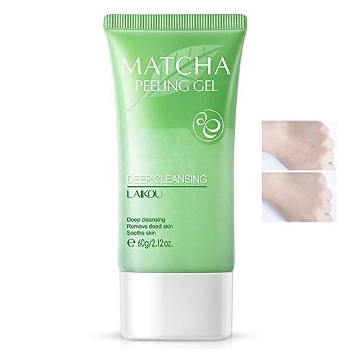 Face Exfoliator Matcha Peeling Gel, Body Facial Scrub Deep Clean for Dry & Flaky Skin, Blackheads & Unclogs Pores Matcha Extract, Firming Pores & Nourishing the Dry Skin, Non-Scrub Exfoliation for Women & Men