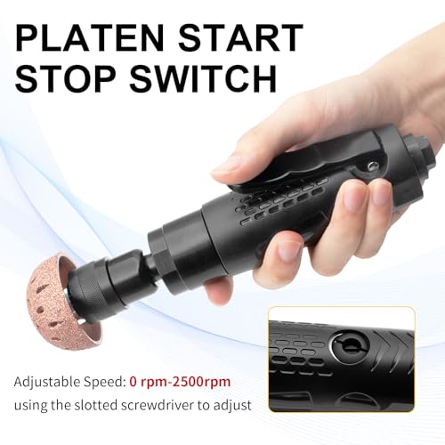 Image of Tire Patch Kit - 55mm Tungsten Steel Buffing Wheel with 2 Quick-Change Connectors, Tire Patch Roller & Scraper,Low Speed Air Tire Repair Buffer Tool