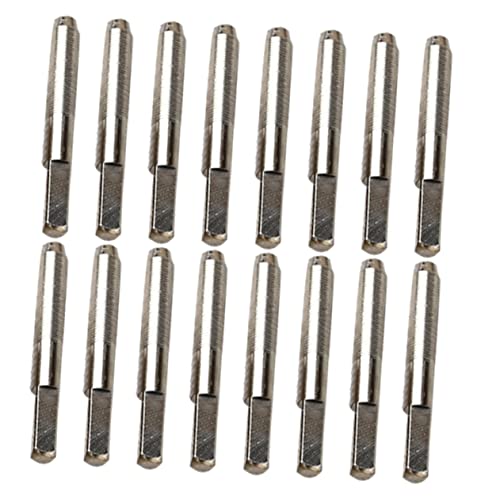 SWOOMEY 紐16本 竪琴留め釘 チェンバロ ハープネイル ハープの固定 ピン 楽器 ギターアクセサリー ハープ リラ用ペグ リラ用固定ペグ 金属 Silver