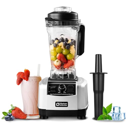 Kitchen in the box High Performance Jug Blender, 2L Large Capacity Smoothie Blenders for Kitchen,...