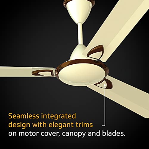 Image of V-Guard Gatimaan Plus Ceiling Fan (Sparkle Ivory) ; Sweep 1200 mm ; 2 Year Domestic Warranty