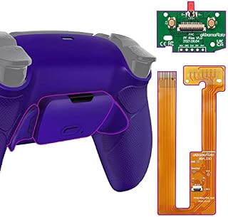 eXtremeRate Czarny Gumowany Grip Programowalny RISE 2.0 Zestaw Remap dla ps5 BDM 010 & BDM 020 Controller, Płyta Uaktualniająca & Przeprojektowana Tylna Powłoka & Powrót Przyciski dla ps5 Controller - Controller Nie jest