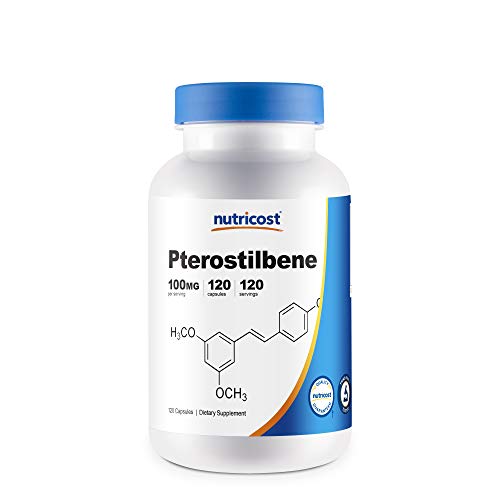 Nutricost Pterostilbene 100mg, 120 Capsules - Non-GMO, Gluten Free