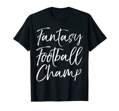 Fantasy Football Champ - Camiseta divertida de la liga Camiseta