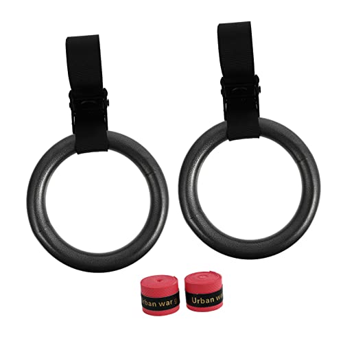Totority 2 Pcs Gymnastics Ring Strength Training Equipment Adjustable Exercise Ring for Home Gym Random Color