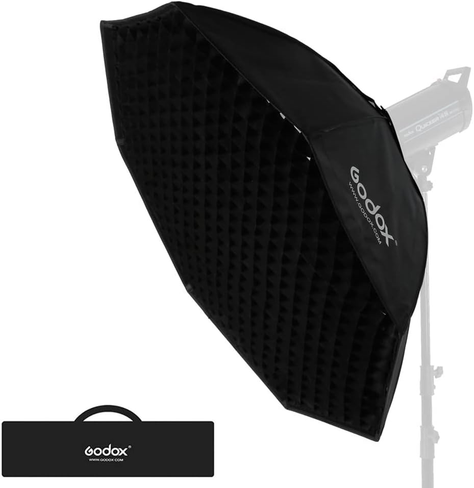 Godox 37"/ 95cm Octagon Softbox, Bowens Mount Softbox Compatible Studio Strobe Lighting MS300 SK400II AD600 AD400Pro and VL150II VL300II SL-60W SL60II SL150III SL300III SZ200Bi LED Light FW 95(1PCS)