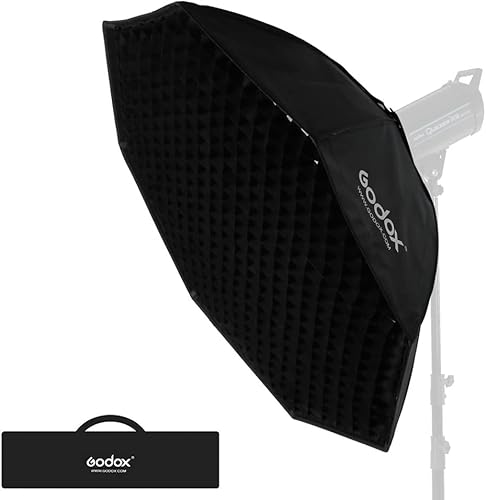 Godox Caja de luz octágono de 37 " 95 cm, montaje Bowens Softbox compatible estudio estroboscópico iluminación MS300 SK400II AD600 AD400Pro y