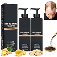 Shampoo 2 Stück, Root Activator Hair Growth Shampoo, Root Activator for Hair Faster Growing, Haarverdichtungs Grau glanz