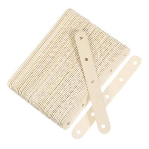 Gogogmee 100 Piezas Unidades Bastones de Madera con para Manualidades Palitos Naturales para Helados y Cake Pops Resistentes y Versátiles para Proyectos Diy y Postres