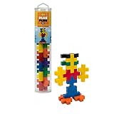 PLUS PLUS Big - Open Play Tube - 15 Piece Basic Color Mix - Construction Building STEM / STEAM Toy,