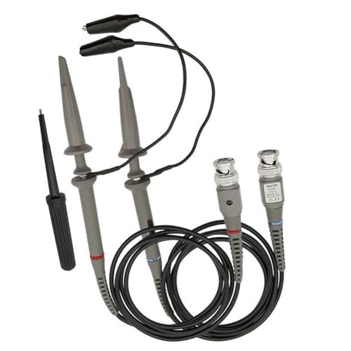 Wsikan P6100 BNC�I�V���X�R�[�v�v���[�u�L�b�g - 2�p�b�N�A�N���b�v�P�[�u���N�����v�A�����x�I�V���X�R�[�v�e�X�g���C���A���i�p�A�M����