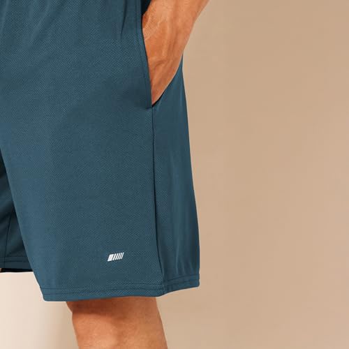 Image of Amazon Essentials Men's Athletic Basketball Gym Shorts, Breathable Moisture Wicking Performance Tech Loose-Fit Training Shorts with Elastic Waist, Pack of 2