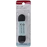 Singer Braided Polyester Elastic Blister Card, 3/8-Inch by 2-Yard, Black