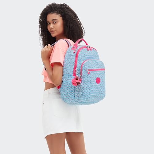 Image of Kipling Women's Seoul 15 inch Laptop Backpack, Durable, Roomy with Padded Shoulder Straps, Built-In Protective Sleeve
