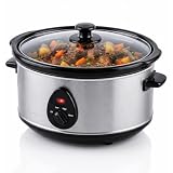 OVENTE Electric Slow Cooker with 3 Cooking Settings, Non-Stick and Dishwasher Safe...