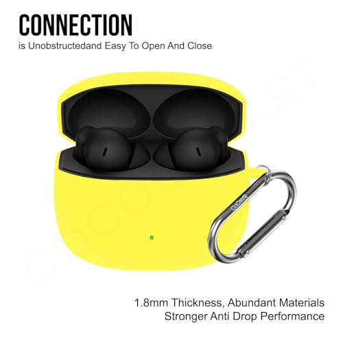 Image of Soft Silicone Case Cover for OnePlus Nord Buds 4 Pro (Yellow)