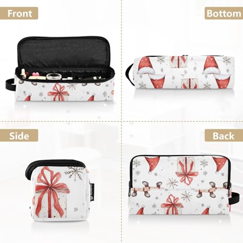 Bolsa de viaje para herramientas de cabello Gnome Marble, resistente al calor, para planchas, rizadores y accesorios de cuidado capilar, organizador portátil miniatura 5