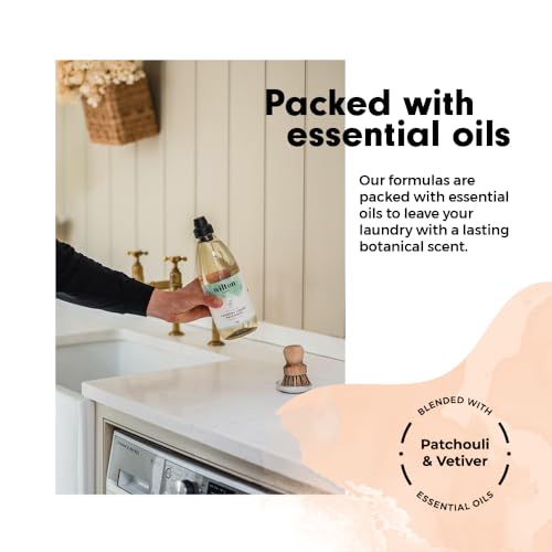 Wilton London Eco Friendly Patchouli Laundry Bundle - 1 x 1 Litre Non Bio Laundry Liquid (30 Washes) and 1 x 1 Litre Fabric Conditioner (42 Washes) - Image 3