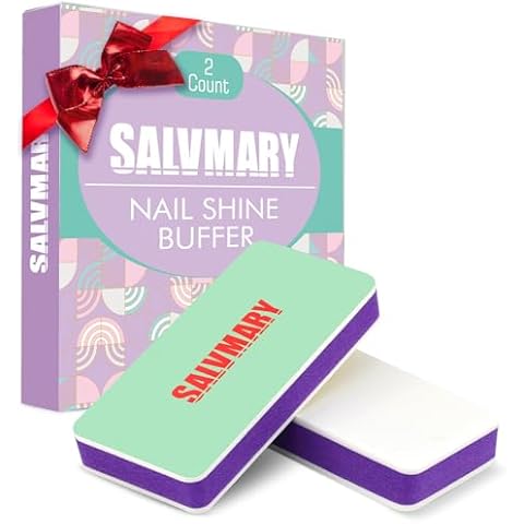 Nail Shiner Buffer Blocks - 2 Sided Shining Nail Polisher Sponge Buffing Block File 400/3000 Grit Manicure Nail Art Tools 2Pcs Cover