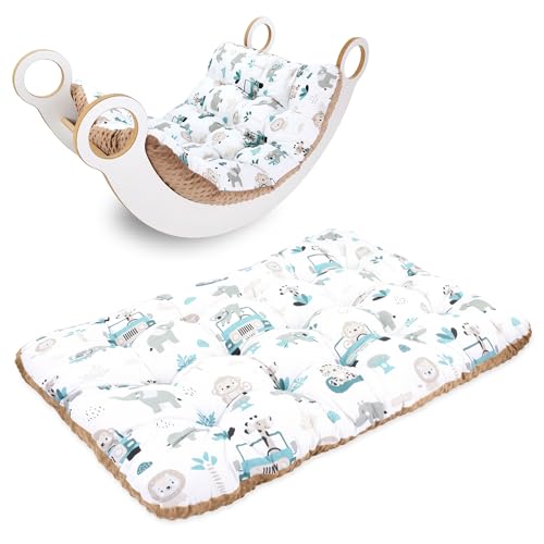 Bodenkissen groß 70x110 cm - Sitzkissen Kinder Boden Spielmatte Baby Bodenmatratze Kinderzimmer...