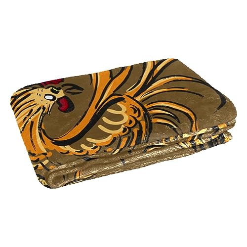Couverture pour lit canapé pique-nique camping Furious Rooster chaude - 3