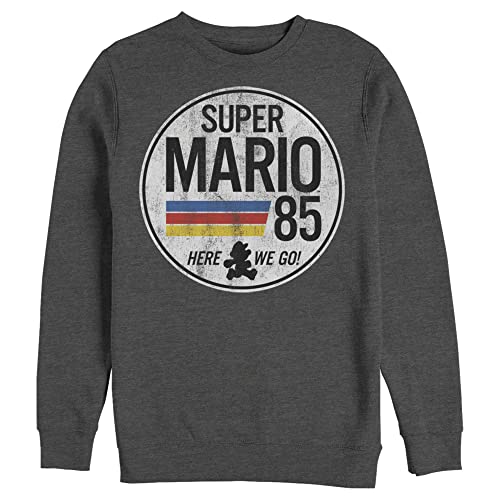 Fifth Sun Men's Nintendo Super Mario Retro Rainbow Ring Sweatshirt