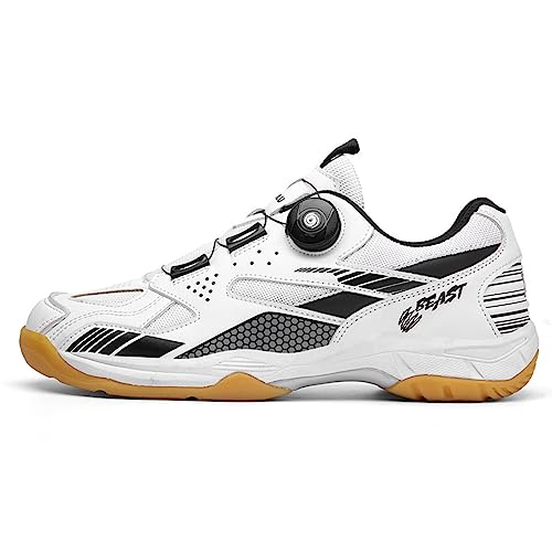 Zapatos de bádminton cómodos para squash y pickleball masculino blanco 2