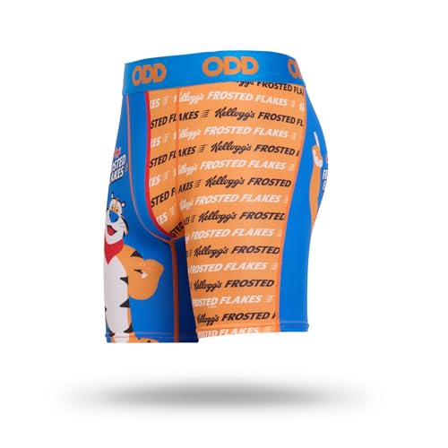 Odd Sox Frosted Flakes Split Men's Boxer Briefs - Breakfast Cereal Food Themed Novelty Underwear - Comfy Stretch Fit2