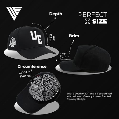 Image of Urban Effort Specialty Mens Snapback Hat - Curved Brim A Frame Adjustable Trucker Cap for Men and Women