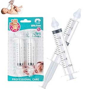 Crumye Baby Nasal Irrigator, 2 Pack 10ml