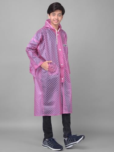 Image of Dollar Rainguard Kids' Full Sleeve Circle Printed Long Raincoat With Adjustable Hood and Pocket
