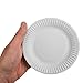 Papstar 11171 - Platos de cartón (100 unidades, 100% fibra fresca, redondos, diámetro 15 cm), color blanco