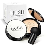 Hush makeup foundation, Natural Glow - Ideal for Light/Medium Complexions,Luvie Glow Foundation, Mushroom Head Air Cushion CC Cream - BB Cream Foundation for Older Women