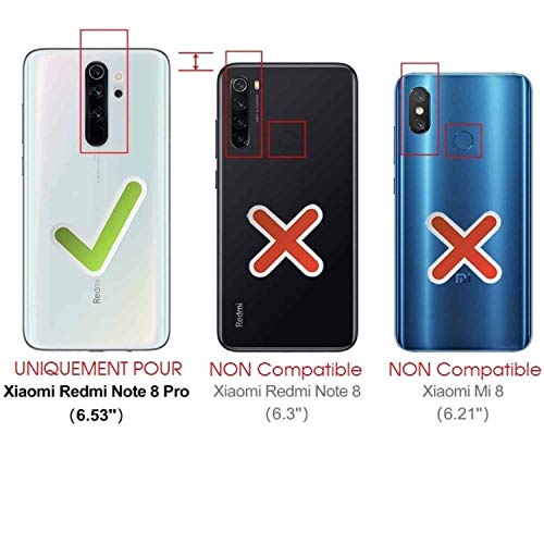 iPOMCASE Coque Protection Portefeuille pour Xiaomi Redmi Note 8 Pro - Image 2