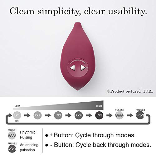 Iroha+ Cream Kushi Women Vibrator, Waterproof Soft Silicone Rechargeable Sensual Massager, Hmp-02 #TOP5