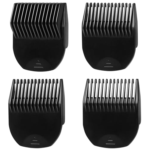 CR8GR8 4 Professional Hair Clipper Guards Cutting Guides Fits for Manscaper 3.0 with Organizer, Fit for The Lawn Mower 3.0 Clipper Combs Replacement - 1/8" to 1/2" inch