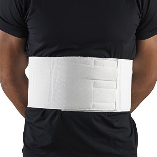 CHAMPION Rib Belt for Men Chest Support Elastic, White, X-Large