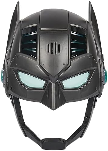 [ALLWIN] BATMAN DC Comics, Armor-Up Mask with Visor, 15+ Sounds & Phrases, Lights, Super Hero Costume, Kids Roleplay for Boys and Girls Ages 4+